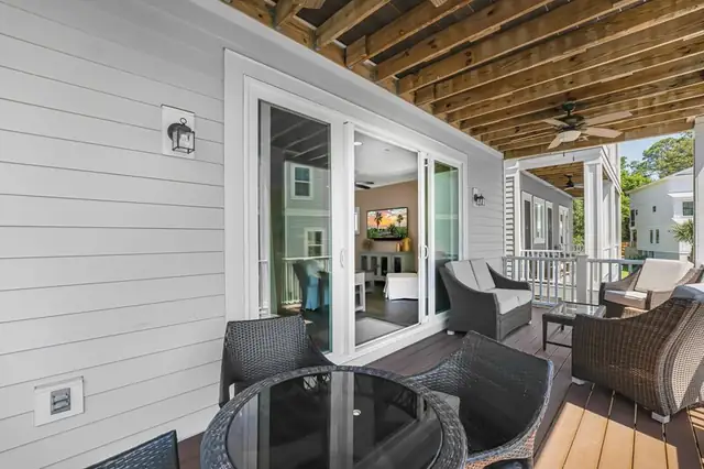 Balcony of this home near Bradley Beach