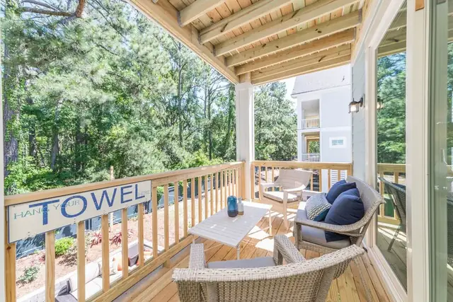 Balcony of this home near Bradley Beach