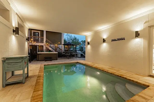 Pool of this home near Bradley Beach