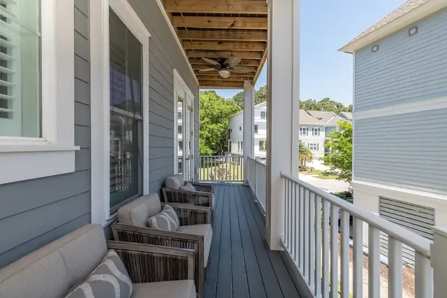 Balcony of this home near Bradley Beach