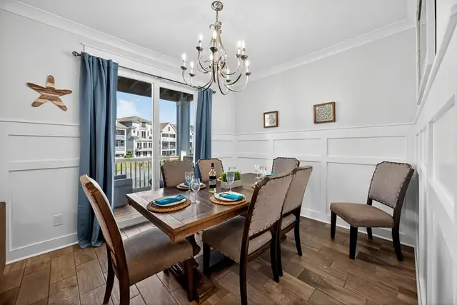 Dining area of this home near Bradley Beach