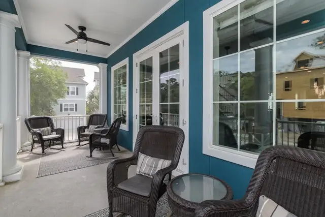 Balcony of this home near Bradley Beach