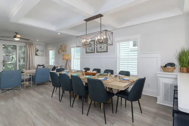 Dining area of this home near Bradley Beach