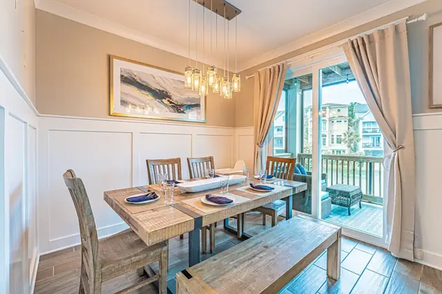 Dining area of this home near Bradley Beach