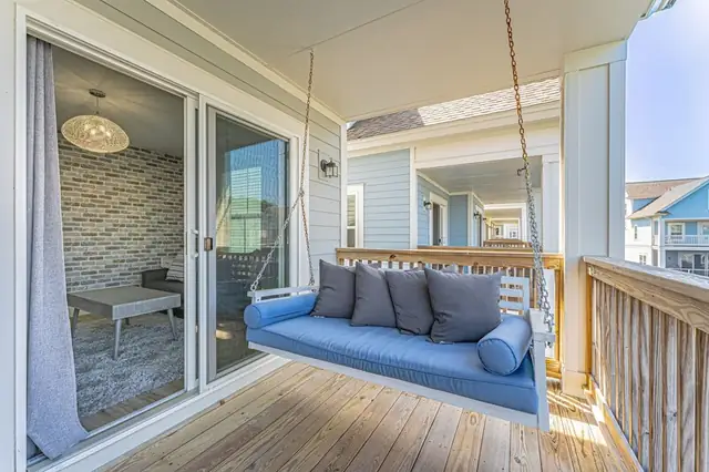 Balcony of this home near Bradley Beach