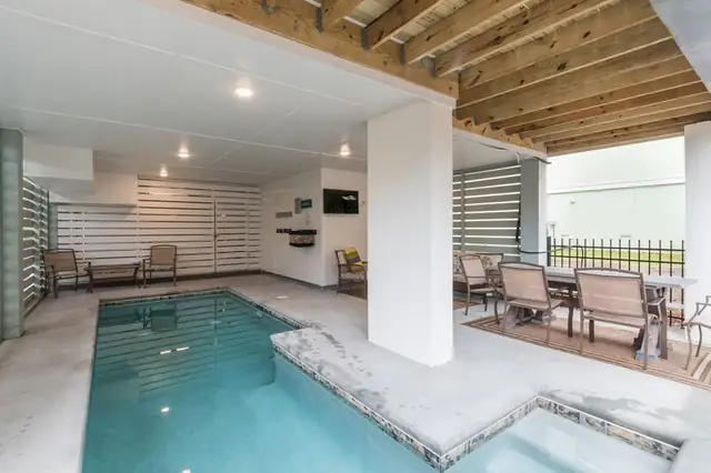 Pool of this home near Bradley Beach