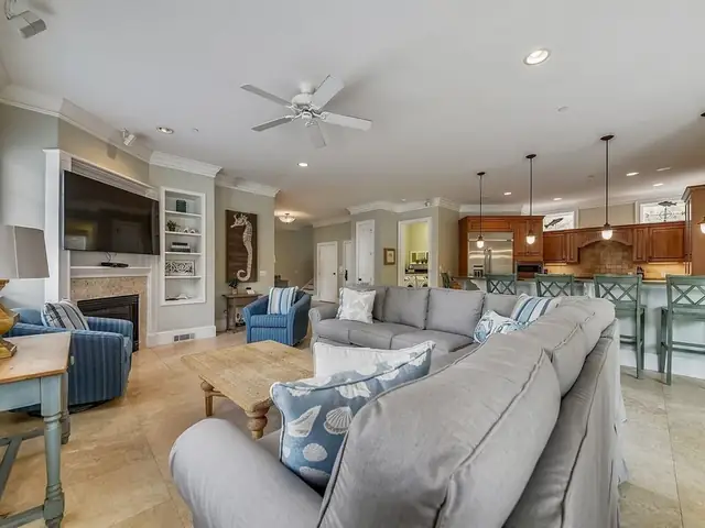 Living room of this home near Bradley Beach