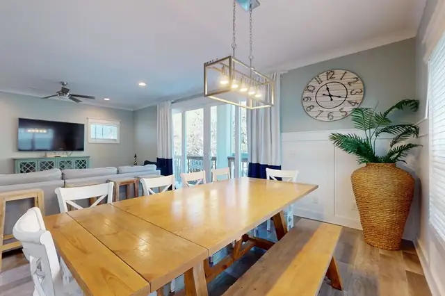 Dining area of this home near Bradley Beach