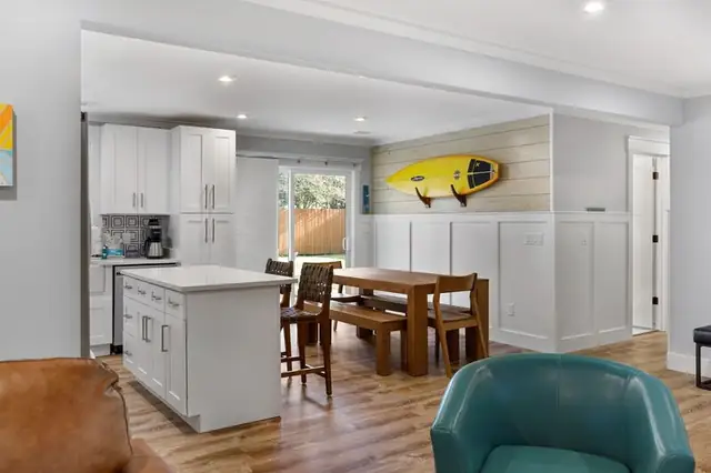 Dining area of this home near Bradley Beach