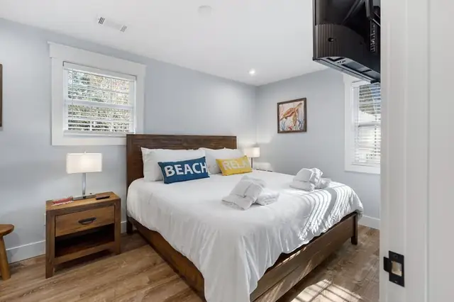Bedroom of this home near Bradley Beach