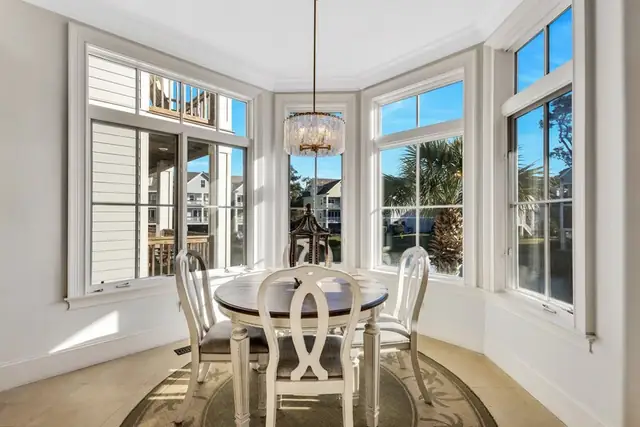 Dining area of this home near Bradley Beach