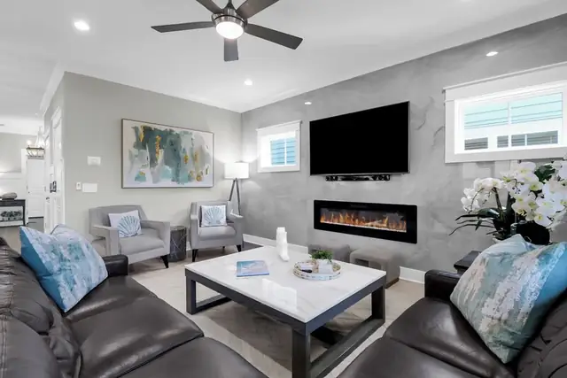 Living room of this home near Bradley Beach