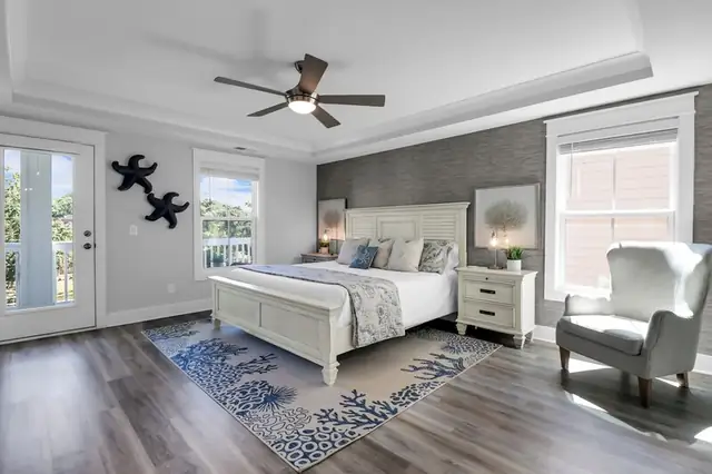 Bedroom of this home near Bradley Beach