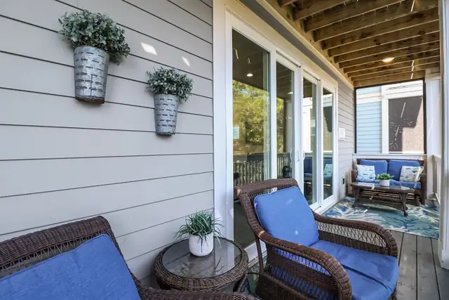 Balcony of this home near Bradley Beach