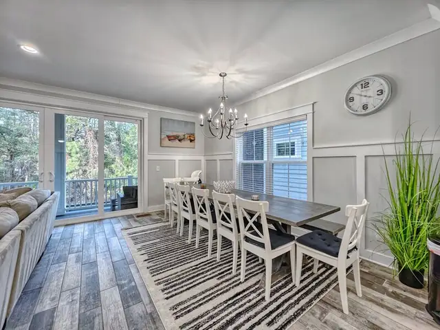 Dining area of this home near Bradley Beach