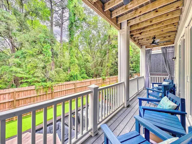 Balcony of this home near Bradley Beach