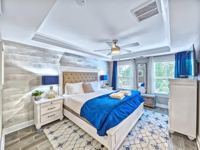 Bedroom of this home near Bradley Beach