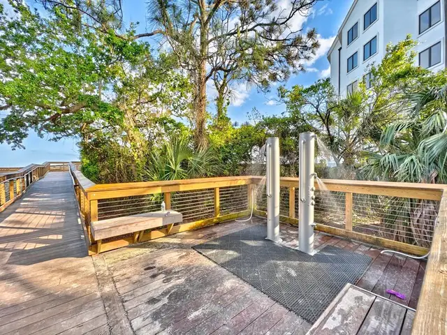 Balcony of this home near Bradley Beach