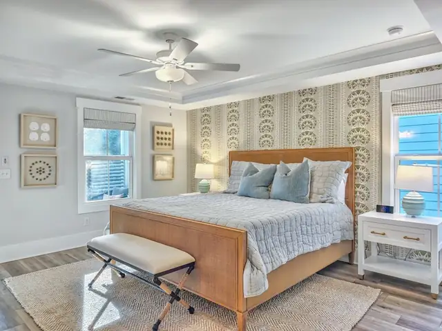 Bedroom of this home near Bradley Beach