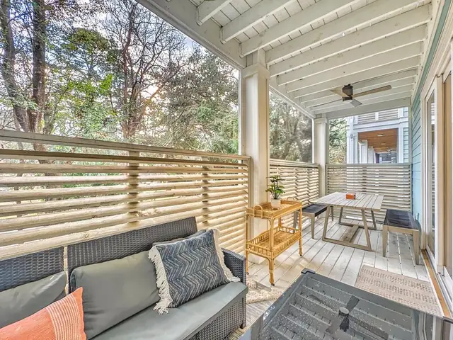 Balcony of this home near Bradley Beach