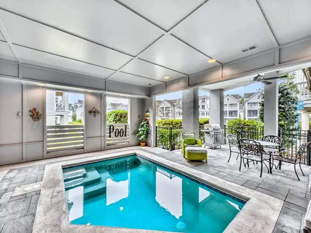 Pool of this home near Bradley Beach
