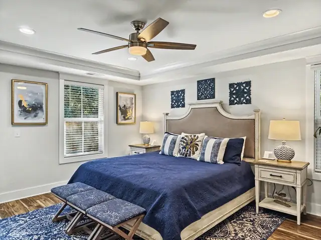 Bedroom of this home near Bradley Beach