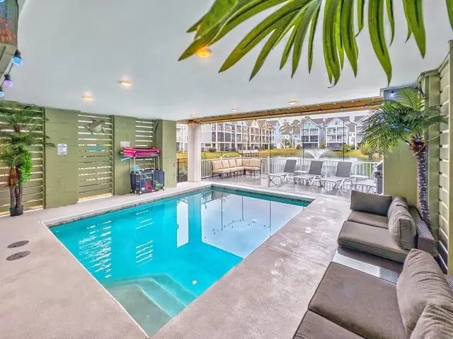 Pool of this home near Bradley Beach