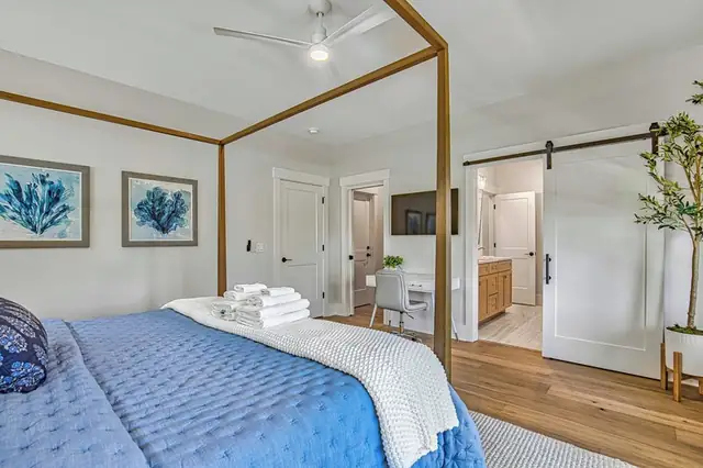 Bedroom of this home near Bradley Beach