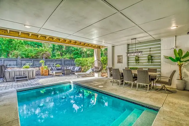 Pool of this home near Bradley Beach