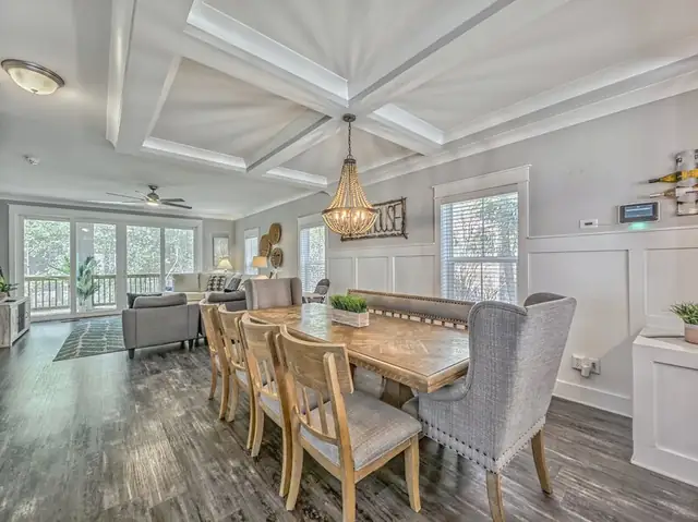 Dining area of this home near Bradley Beach