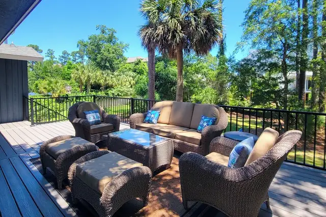 Balcony of this home near Bradley Beach