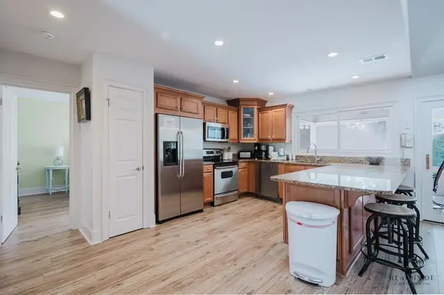 Kitchen of this home near Folly Field Beach