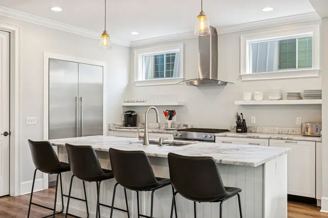 Kitchen of this home near Folly Field Beach