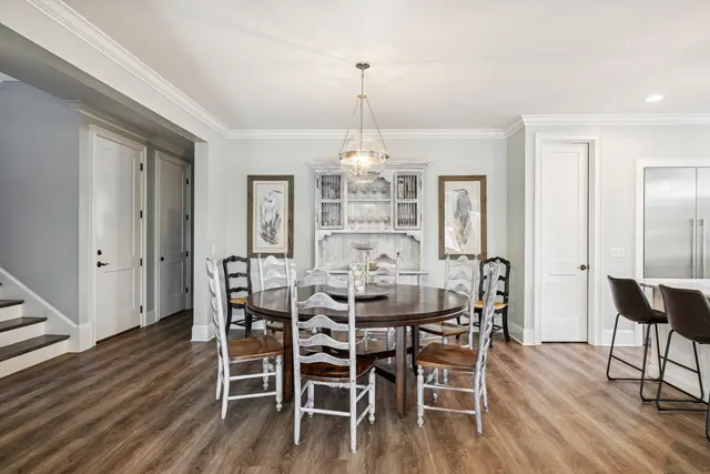 Dining area of this home near Folly Field Beach