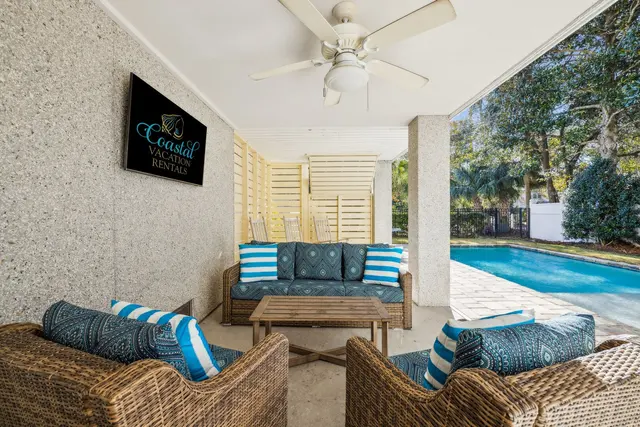 Outdoor space of this home near Folly Field Beach
