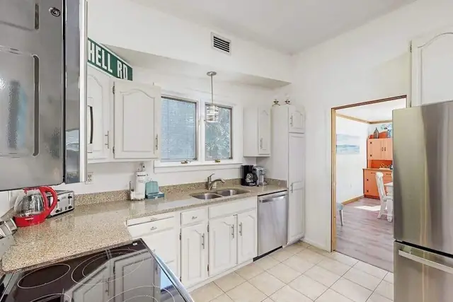 Kitchen of this home near Folly Field Beach