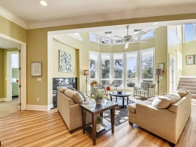 Living room of this home in Forest Beach