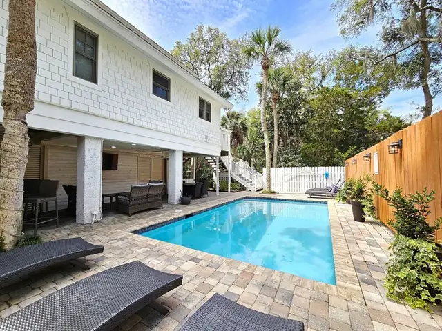 Pool of this home in Forest Beach