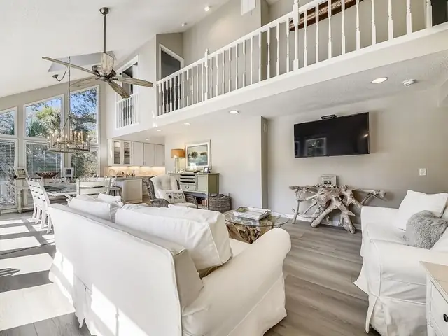 Living room of this home in Forest Beach