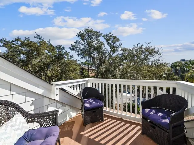 Balcony of this home in Forest Beach