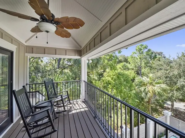 Balcony of this home in Forest Beach