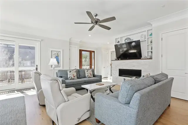 Living room of this home in Forest Beach