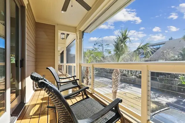 Balcony of this home in Forest Beach