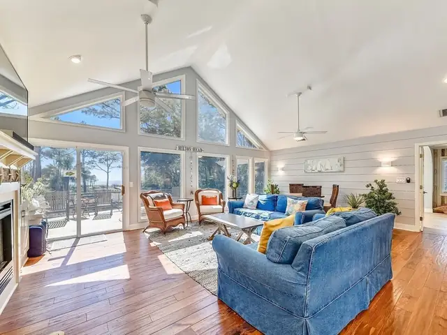 Living room of this home in Forest Beach
