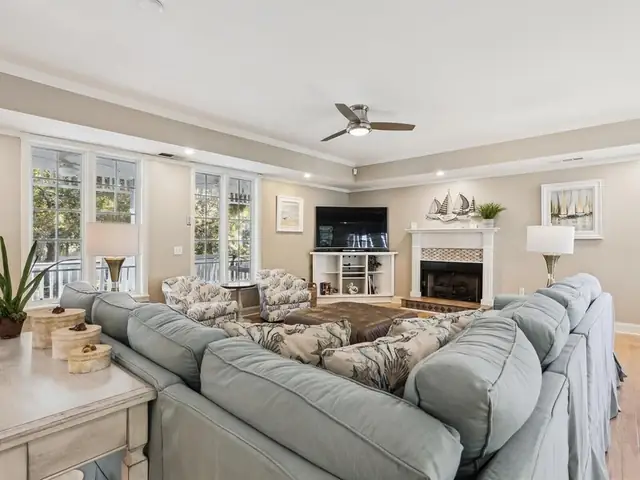 Living room of this home in Forest Beach