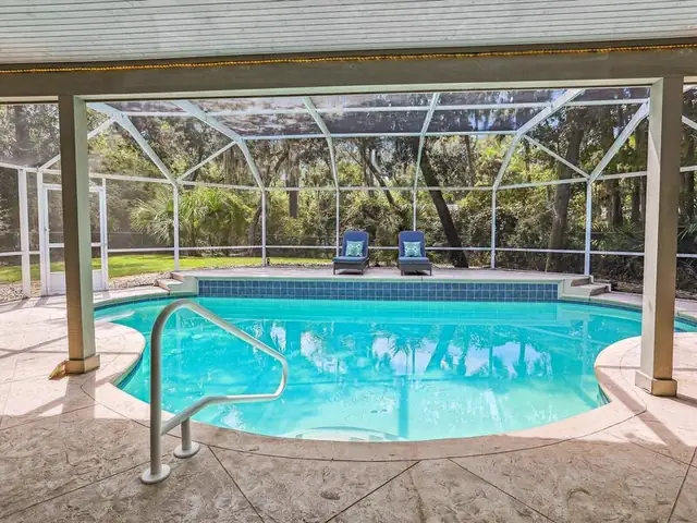 Pool of this home in Forest Beach
