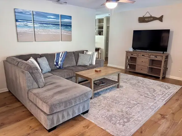 Living room of this home in Forest Beach