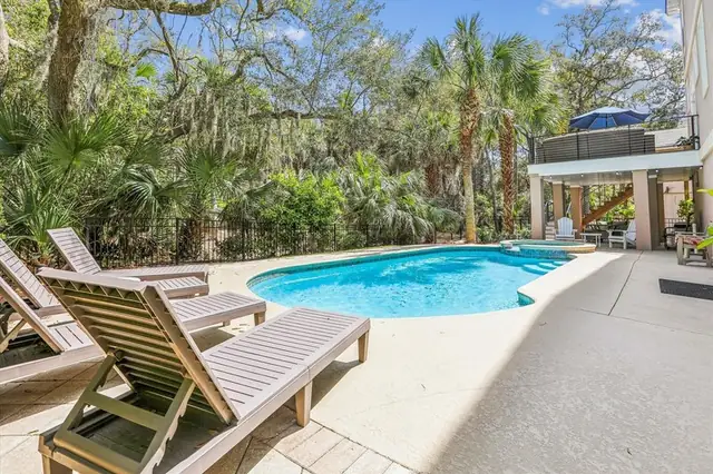 Pool of this home in Forest Beach