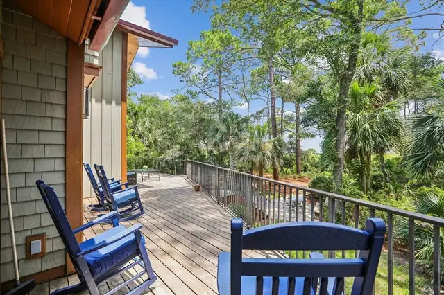 Balcony of this home in Forest Beach