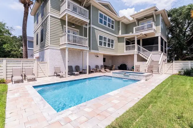 Pool of this home in Forest Beach